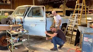 SWAMP Dragon Rescue! BODY WORK & PAINT! Abandoned 74 F250 Custom 390 V8 FORD, Forgotten Restoration
