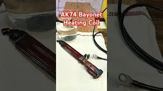 AK74 Bayonet as heating coil #knifeskills #nva #army #survival