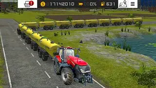 Самая длинная цепочка удобрений в FS 16 😱! Геймплей Farming Simulator 16 | Таймлапс #fs18