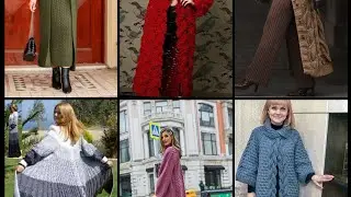 Crochet long jacket for girls long coat size amazing collection 