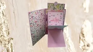 Tuto scrapbooking // carte cascades