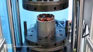 Automatic induction motor stator coil final shaping and forming machine