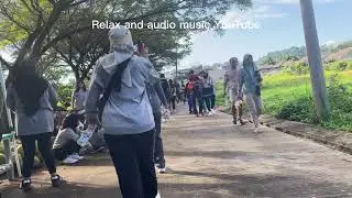 vlog lari pagi suasana bersama music library YouTube