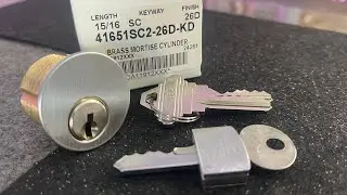 the Ilco Convertible Thumbturn Keyed Mortise Cylinder