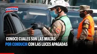 🔴🔵 Conoce cuales son las multas por conducir con las luces apagadas