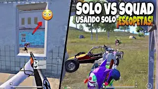 Me ENFRENTO SOLO vs SQUAD usando ESCOPETAS en RANGO DOMINADOR AS! en | PUBG mobile