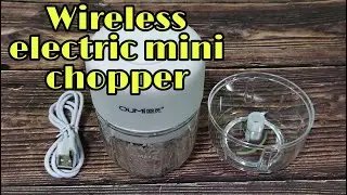 Wireless electric mini chopper | mini food prosessor grinder 250ml 100ml