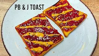 Peanut Butter & Jam Toast - PB&J Toast with a Crunchy Sesame Twist!