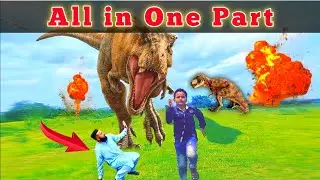 Jurassic Park Dinosaur Chase in Real Life All Parts | T Rex Chase Real Life