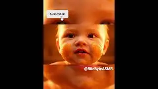 🌽👶 Chubby Corn Baby Eats Sweet Corn Paste & Crunchy Bites 🍯✨  Cute ASMR Food Sounds 🎧 #shorts #ASMR