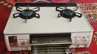 Japane paloma gas stove(2)Barner with microwaven
