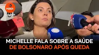 Michelle fala sobre a saúde de Bolsonaro após queda
