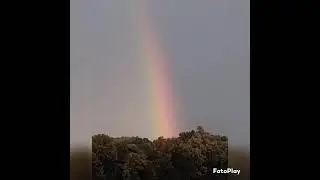 Double Rainbow and Frost at City Lake, Brookfield, Missouri.