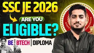 SSC JE 2026 | Final Year Students Eligible or NOT ? | SSC JE 2026 Eligibility #sscje #rishabhsir