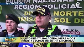 Disparan contra dos niños y un adulto que jugaban fulbito en una calle de SMP