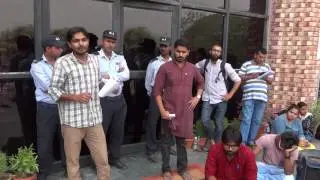 Birendra speaks at 27 May AC Meeting Demonstration at JNU Convention Centre