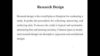 How to Write the Research Design Section of a Research Methodology | Step-by-Step Guide