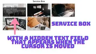Create a simple and interactive Service Box using HTML and CSS