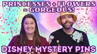 Unboxing Loungefly Disney Princess Florals Sidekick Blind Box Pins | Mystery Pin Unboxing