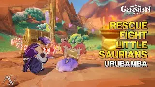 Rescue 8 Little Tatankasaurus (Precious Chest) - Urubamba Warrior Challenge | Genshin Impact