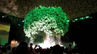 Amazing ceiling light, end of budda show
