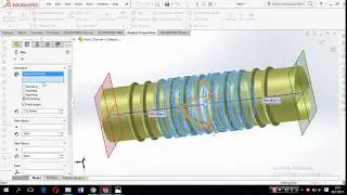 SolidWorks #3 Revolved surface/linear sketch pattern/flex/Lekcija3