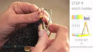 How To Knit Mittens: Step 9 How to use Stitch Holders