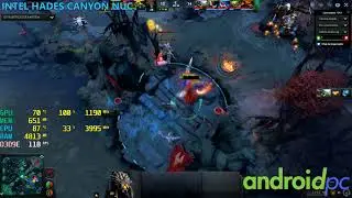 Test DOTA2: Intel Hades Canyon Intel Core i7-8809G