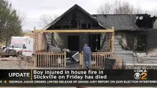 Boy injured in Slickville house fire dies