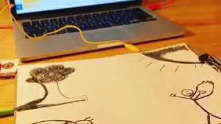 Random Robot Poetry Generator with Scratch, Makey Makey, and Hummingbird