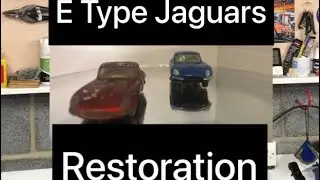 E Type Jaguar Husky No.71 & Lesney No. 32 Die Cast Restoration