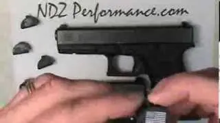 Glock Grip Frame Slug Plug GEN 1-3 G17 G19 G23 + Laser Engraved from NDZ Performance