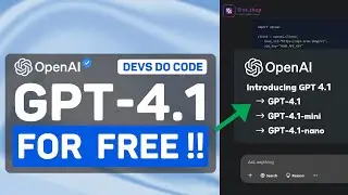 How to get GPT 4.1, GPT 4.1 mini & Claude 3.7 Sonnet API for FREE || Sree.Shop || DevsDoCode