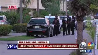 Large police presence on Singer Island in Riviera Beach