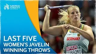 TERRIFIC Throwing - Last Five Women&rsquo;s Javelin Winning Throws