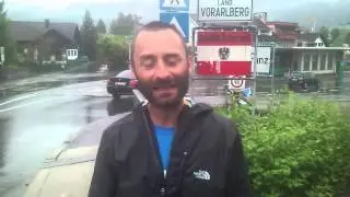 Day 20 Prague to Africa: German-Austrian border