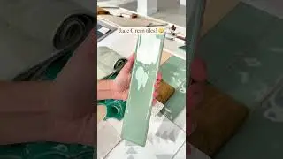 Jade Green Tiles in Kitchens, Bathrooms and Laundry are a YES 😍💚