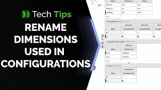How to Name Dimensions Used in Configuration Inputs in Onshape - Tech Tip