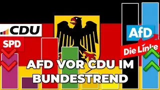 AfD vor CDU in der Sonntagsfrage - FDP Zur&uuml;ck im Bundestag? | Bundestagswahl Umfragen Update