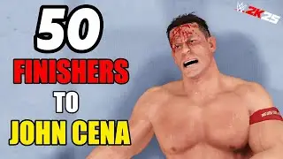 50 FINISHERS TO JOHN CENA IN WWE 2K25