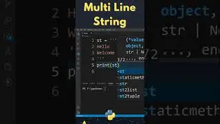 Multiline String in Python ! How to Create Multi Line String ? #shorts #shortsvideo