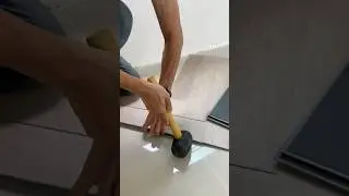 How to installation SPC Flooring (herringbone) #home #qualityflooring #diy #spcflooring #shorts