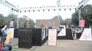 Fashion Show walking cage in bhu iit varanasi india by FIDM designers