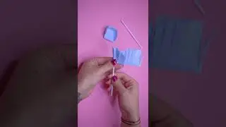 Easy to make small Broomstick - DIY Mini Paper Broom and Dustpan