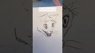 Badly drawing the terrible pics I have of my cats #badart #sketching #catart