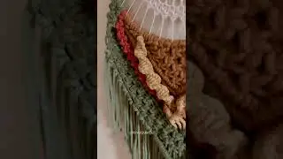Combination of Crochet and Macrame Art Dream Catcher #crochet #macrame #dreamcatcher
