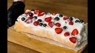 Easy Meringue Roll Recipe &ndash; Light, Fluffy & Delicious Dessert | Homemade Swiss Roll Cake
