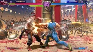 Street Fighter 6 Battle Hub set- drive0 (Rashid) VS Shariban (Guile)
