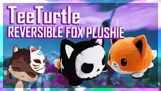GLOW in the DARK! TEETURTLE Reversible Fox Plushie  Skull
