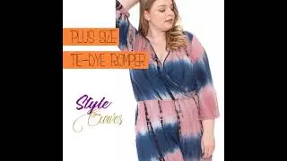 Plus Size Tie-Dye Romper